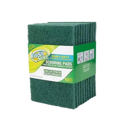 Heavy Duty Sponge Scourer Pads 10 Pack