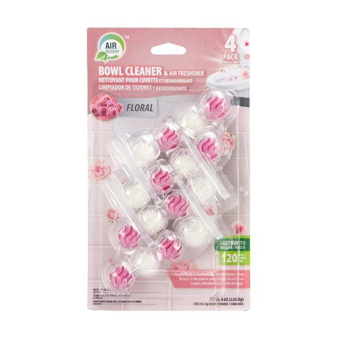 Toilet Bowl Cleaner & Freshener Odour Eliminator Floral 6x4pc