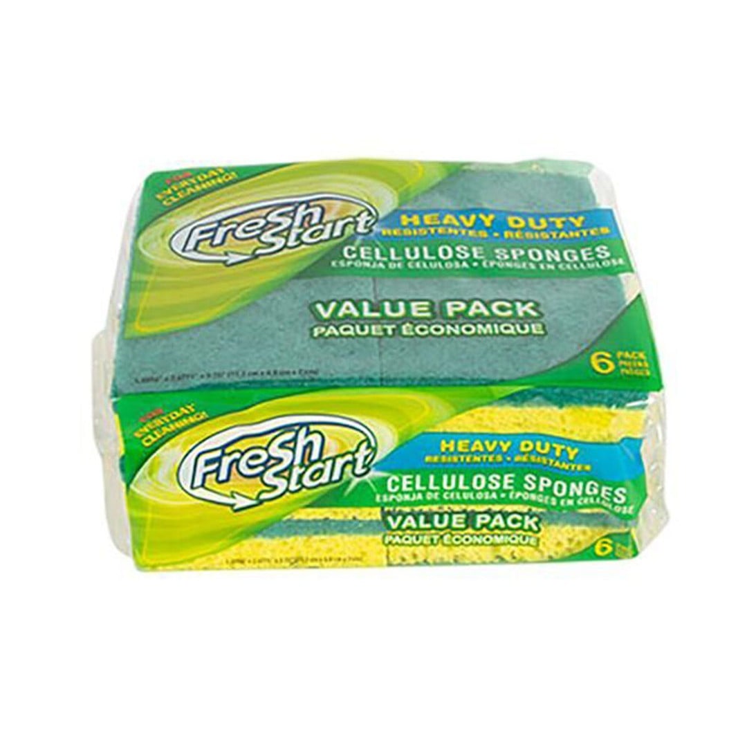 Heavy Duty Cellulose Dishwashing Sponge Scourer 6 Pack