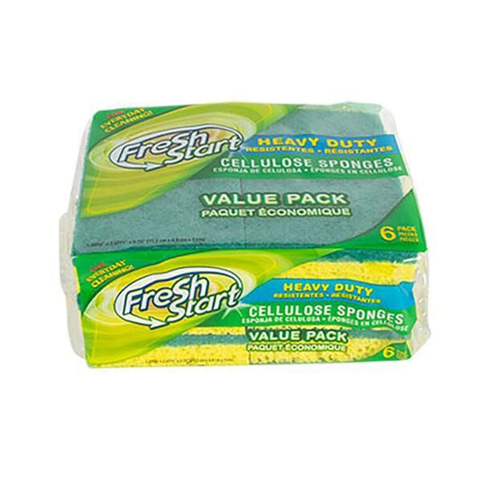 Heavy Duty Cellulose Dishwashing Sponge Scourer 6 Pack