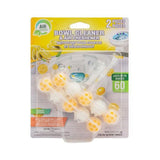 Toilet Bowl Cleaner & Air Freshener Odour Eliminator Lemon 2 Pack