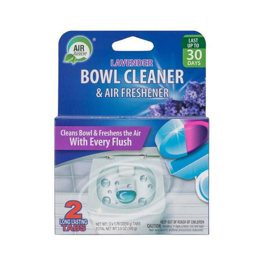 Toilet Bowl Cleaner & Air Freshener Odour Eliminator Lavender 2 Pack