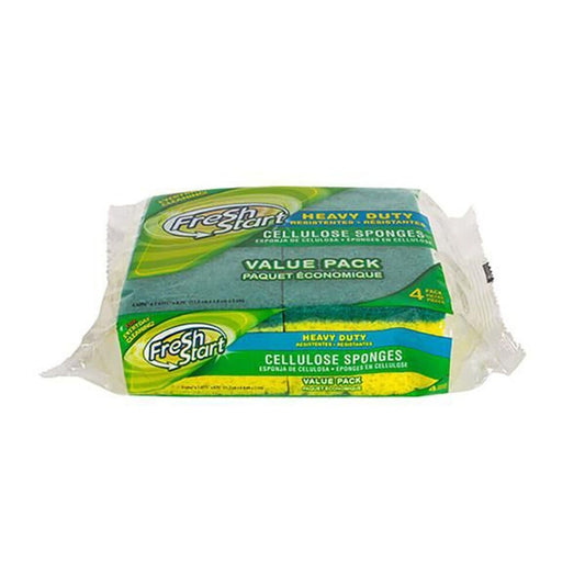 Heavy Duty Cellulose Dishwashing Sponge Scourer 4 Pack