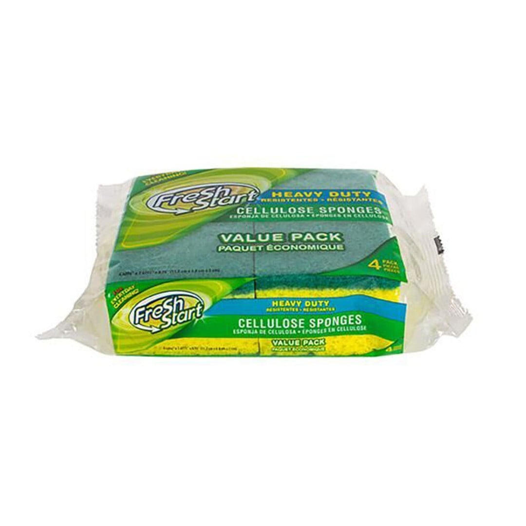 Heavy Duty Cellulose Dishwashing Sponge Scourer Value Pack 12x4pc