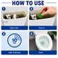 Toilet Bowl Cleaner & Air Freshener Odour Eliminator Pine 4 Pack