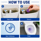 Toilet Bowl Cleaner & Air Freshener Odour Eliminator Lavender 4 Pack
