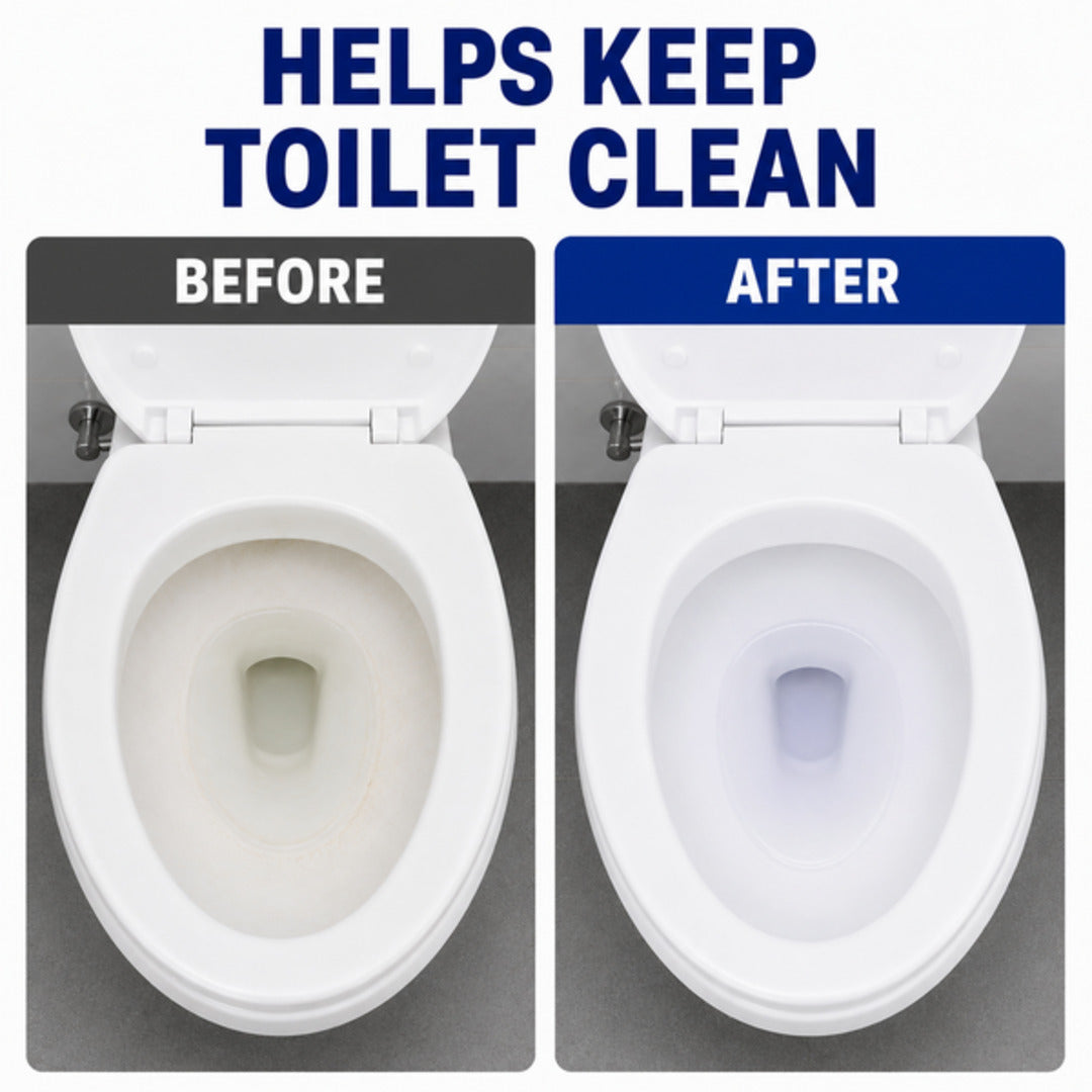 Toilet Bowl Cleaner & Air Freshener Odour Eliminator Lavender 4 Pack