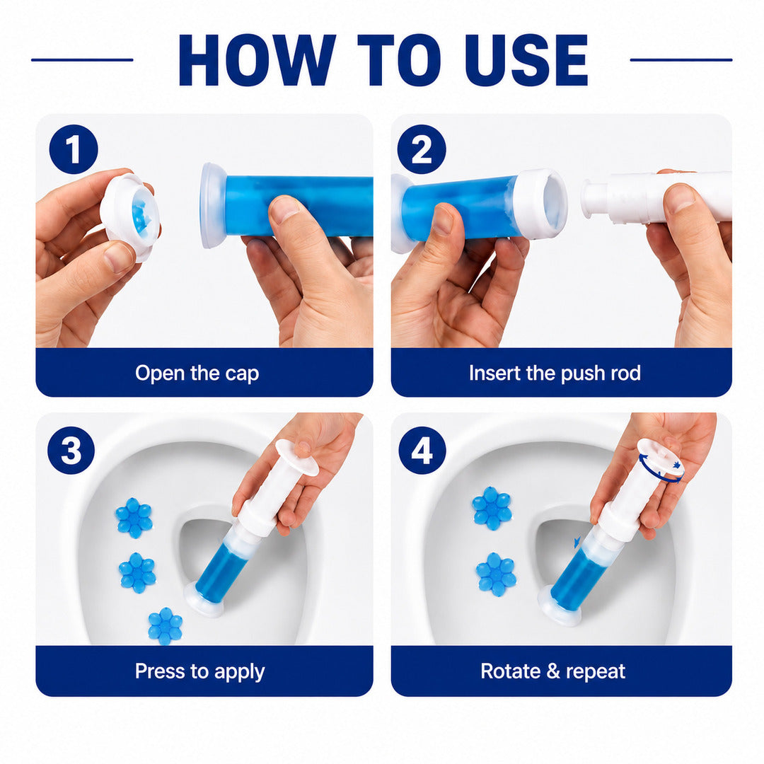 Toilet Cleaning Gel & Dispenser Lavender Ocean Scented 15 Pack