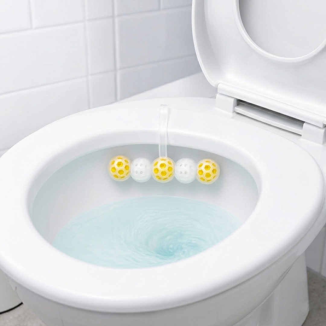 Toilet Bowl Cleaner & Air Freshener Odour Eliminator Lemon 1 Pack