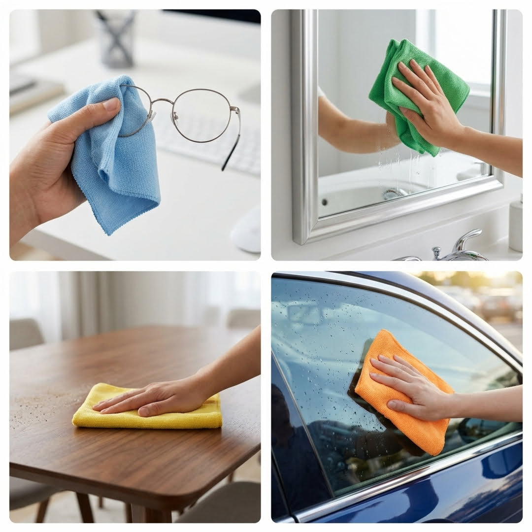 Microfibre Cleaning Cloths Multi-Purpose 10 Pack