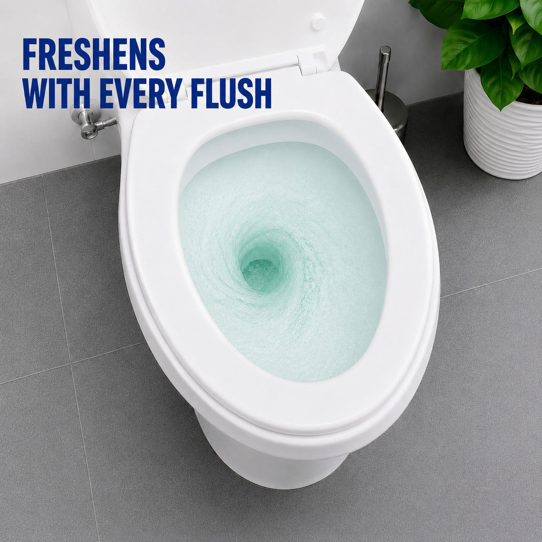 Toilet Bowl Cleaner & Air Freshener Odour Eliminator Pine 4 Pack