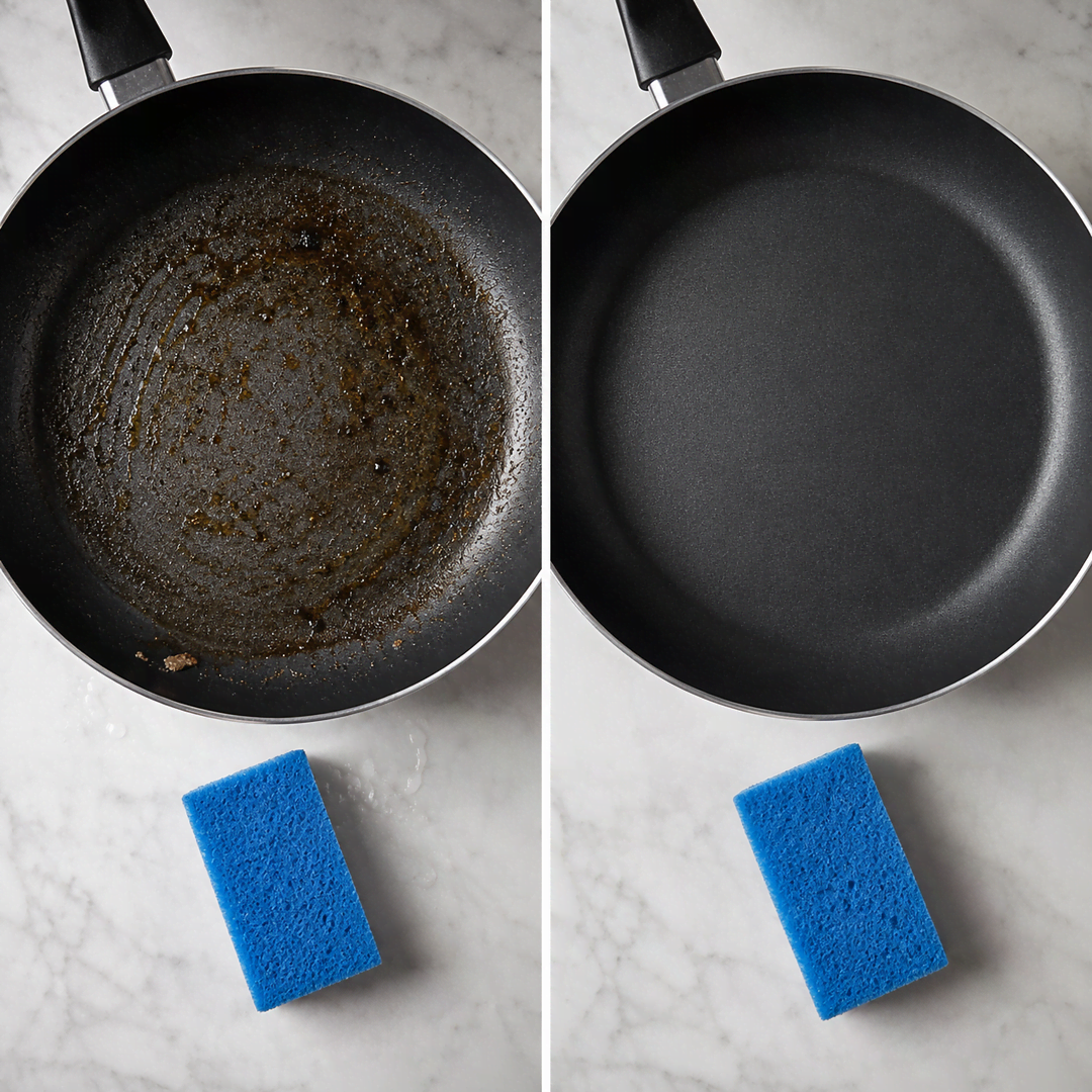 Non Scratch Grime-Removing Cleaning Sponges Dual-Sided 3 Pack